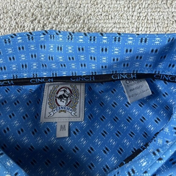 Miller Ranch Cinch Button Down Long Sleeve Western Cowboy Shirt Men’s Size M - Picture 3 of 8